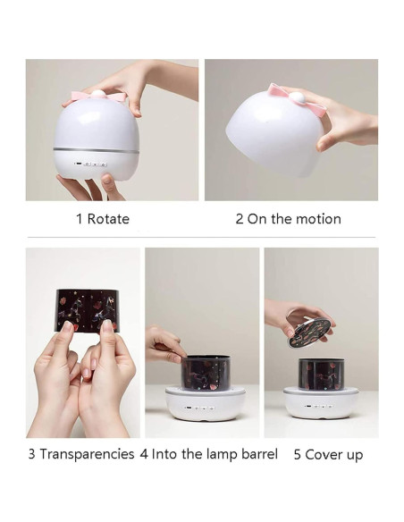 Proyector de Cielo Estrellado Micacorn LED 360 con 6 Películas