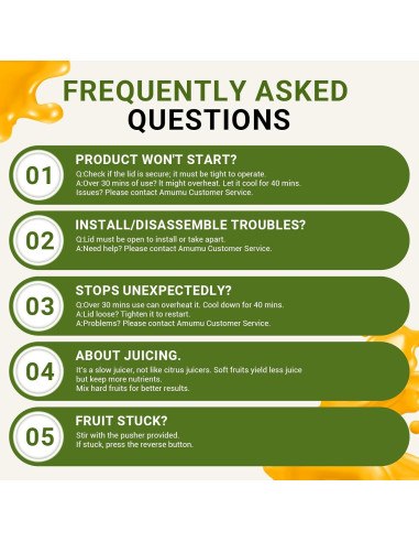 Exprimidor AMZCHEF SJ-036 Automático 1.8L 250W Negro