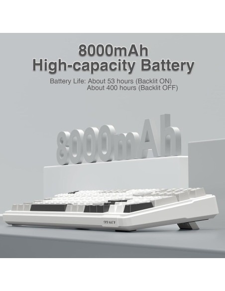 Teclado Mecánico Inalámbrico AULA F99 RGB 99 Teclas