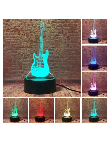 Lámpara de Mesa 3D de Bajo Eléctrico Fanrui LED Regulable