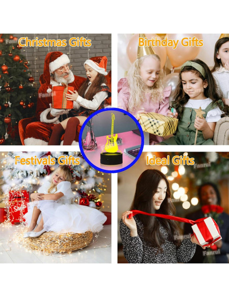 Lámpara de Mesa 3D de Bajo Eléctrico Fanrui LED Regulable