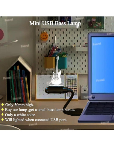 Lámpara de Mesa 3D de Bajo Eléctrico Fanrui LED Regulable