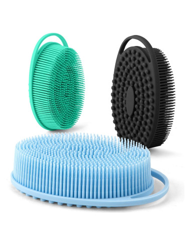 Set de 3 Exfoliantes de Cuerpo de Silicona WRNZL 13.5x7.6cm