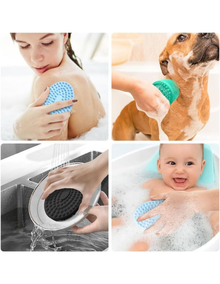 Set de 3 Exfoliantes de Cuerpo de Silicona WRNZL 13.5x7.6cm