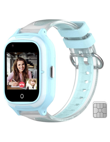 Reloj Inteligente 4G para Niños Wonlex KT23 Azul GPS