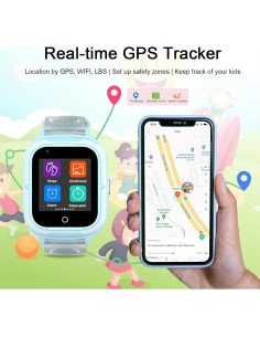 Reloj Inteligente 4G para Niños Wonlex KT23 Azul GPS 2