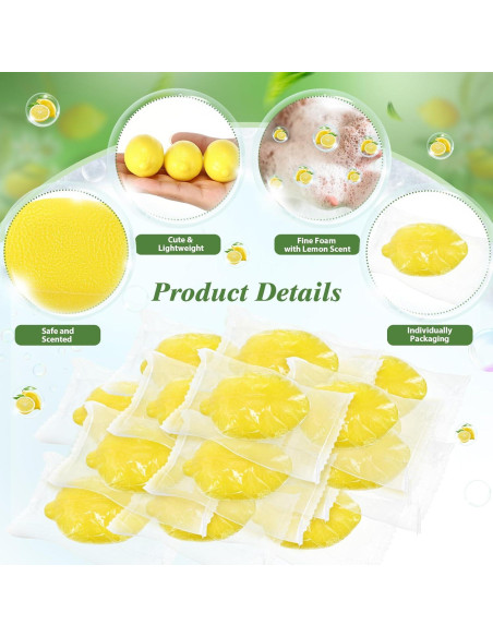 30 Jabones de Limón Dansib para Baby Shower y Regalos