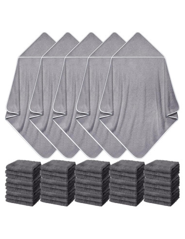 Buryeah Toallas con Capucha y Paños para Bebé - 20 Piezas