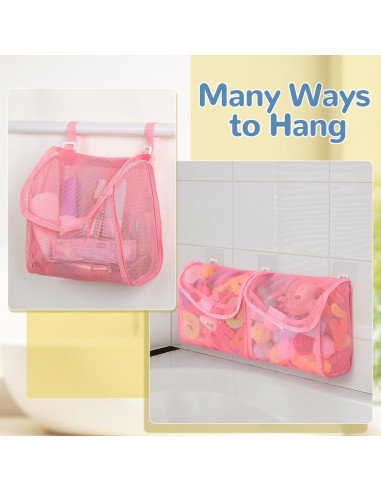 Almacenamiento de Juguetes de Baño DOCMON Rosa Desmontable 74.93 cm