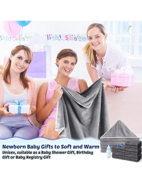 Buryeah Toallas con Capucha y Paños para Bebé - 20 Piezas