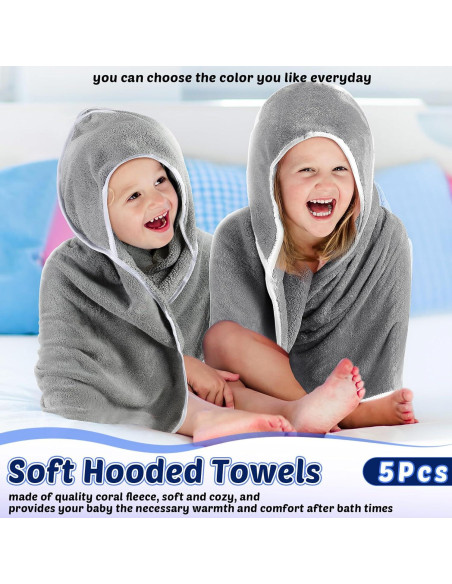 Buryeah Toallas con Capucha y Paños para Bebé - 20 Piezas