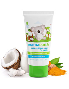 Crema Suave de Coco Mamaearth 60g | Hipoalergénica para Bebés 2