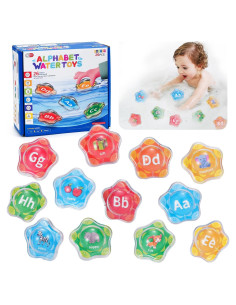 Juguetes de Baño del Alfabeto Veais 26 Piezas Educativos