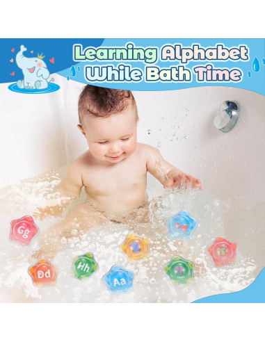 Juguetes de Baño del Alfabeto Veais 26 Piezas Educativos