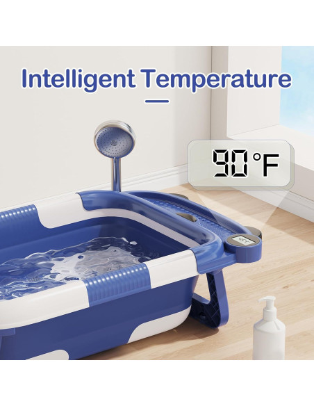 Bañera Plegable para Bebés BBtinker con Monitor de Temperatura Bañera Plegable para Bebés BBtinker con Monitor de Temperatura
