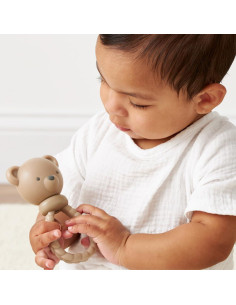 Sonajero Mordedor de Silicona Itzy Ritzy Oso - 3 Meses+ 2