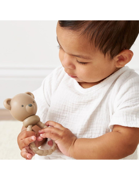Sonajero Mordedor de Silicona Itzy Ritzy Oso - 3 Meses+