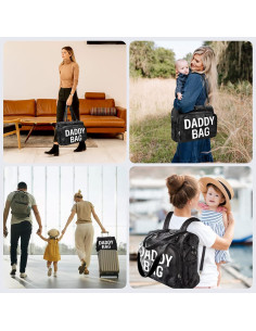 Mochila de Pañales Pripher 4 en 1 Camo Negra Impermeable 2