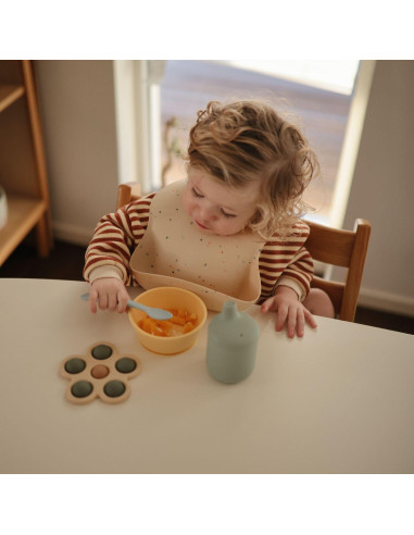 Cucharas de Silicona para Bebés Mushie - 2 Piezas Diente de León