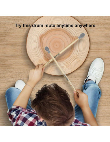 Silenciador de Batería AUPHY 4PCS para Práctica Silenciosa