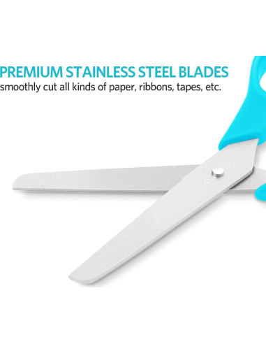 Tijeras para Niños Asdirne 5" Punta Romo Seguridad Paquete 3