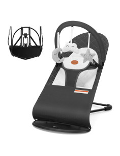 Balancín para Bebés HKAI Gris Oscuro 100% Algodón Plegable