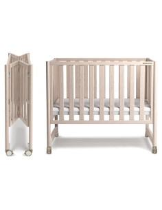 Cuna Mini Convertible MAMAZING 100% Madera Natural 4 Alturas