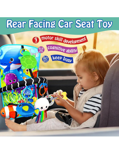 Juguetes para Silla de Auto Bebé Innofans Animales Marinos