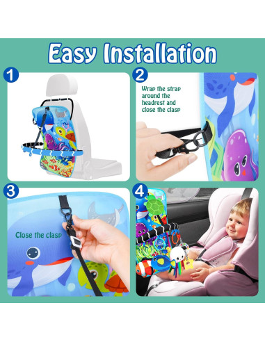 Juguetes para Silla de Auto Bebé Innofans Animales Marinos