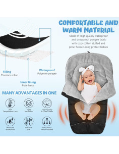 Saco Térmico Universal para Bebés - Funda Silla Paseo Invierno 2
