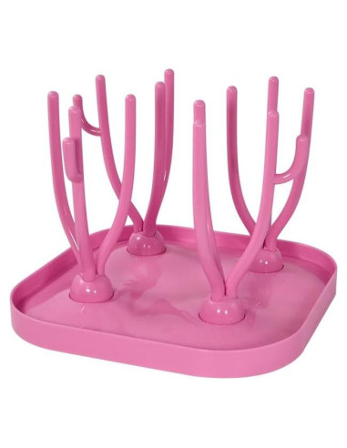 Soporte de Secado AGH para 12 Mini Vasos - Rojo Plegable