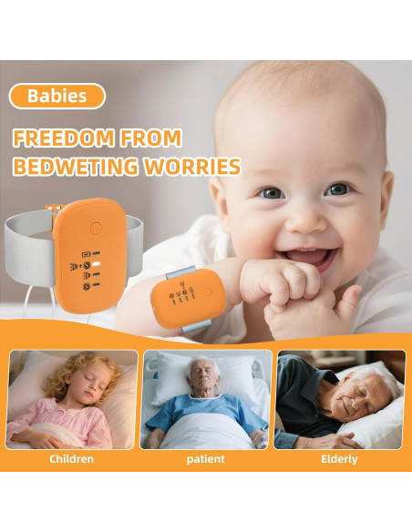 Alarma de Enuresis Infantil QCBF con Vibración y Sonido Fuerte