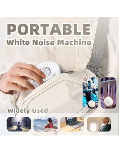 Máquina de Ruido Blanco Portátil KDTOMOY con Luz Nocturna 2