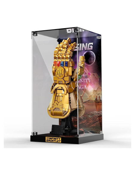 Caja de Exhibición Acrílica NAOCARD para Lego 76191 Guante