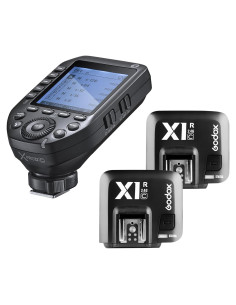Disparador de Flash Godox XProII-C + 2 Receptores X1R-C para Canon