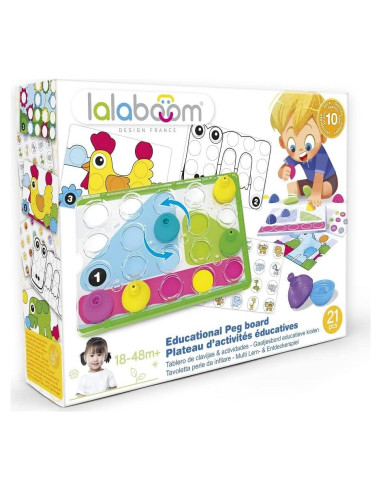 Tablero de Actividad Lalaboom BL710 - Juguete Educativo 16 Piezas