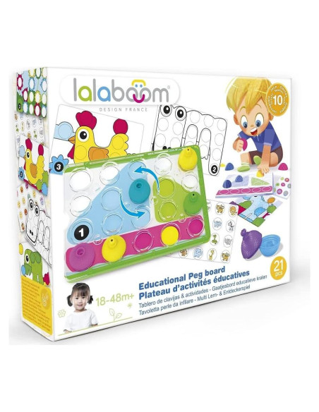 Tablero de Actividad Lalaboom BL710 - Juguete Educativo 16 Piezas
