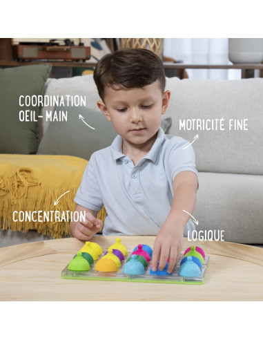 Tablero de Actividad Lalaboom BL710 - Juguete Educativo 16 Piezas