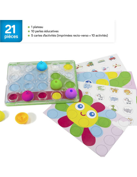 Tablero de Actividad Lalaboom BL710 - Juguete Educativo 16 Piezas