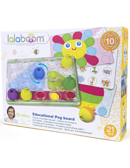 Tablero de Actividad Lalaboom BL710 - Juguete Educativo 16 Piezas