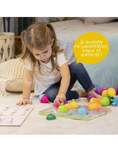 Tablero de Actividad Lalaboom BL710 - Juguete Educativo 16 Piezas
