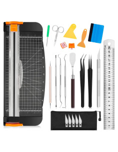 Conjunto de Herramientas de Desmalezado Famomatk 23PCS Negro