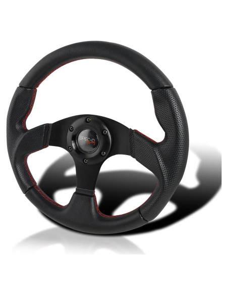 Volante de Carreras Spec-D Tuning 320mm Cuero Negro JDM