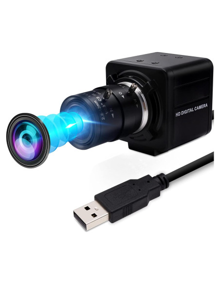 Cámara USB 1080P IFWATER 260fps Lente Zoom 2.8-12mm