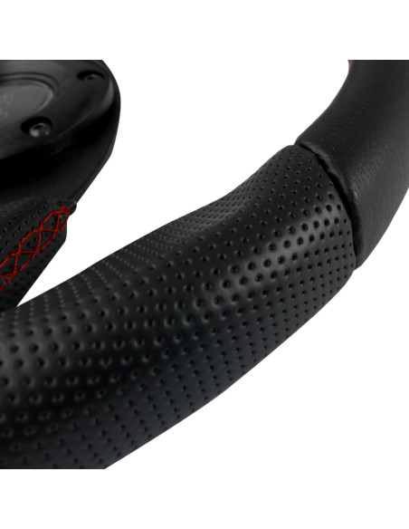 Volante de Carreras Spec-D Tuning 320mm Cuero Negro JDM