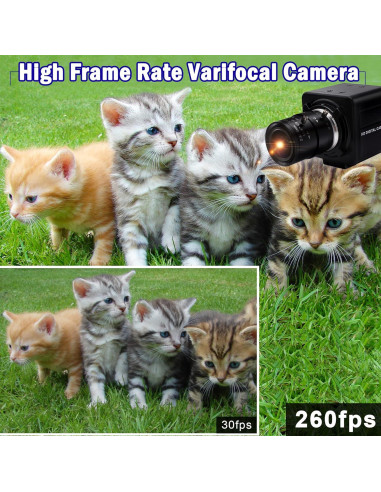 Cámara USB 1080P IFWATER 260fps Lente Zoom 2.8-12mm