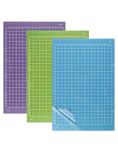 3 Alfombrillas de Corte PEUTIER para Cricut Joy Xtra - Grip Ligero, Estándar y Fuerte