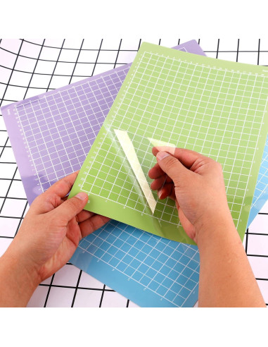 3 Alfombrillas de Corte PEUTIER para Cricut Joy Xtra - Grip Ligero, Estándar y Fuerte