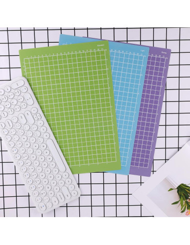 3 Alfombrillas de Corte PEUTIER para Cricut Joy Xtra - Grip Ligero, Estándar y Fuerte