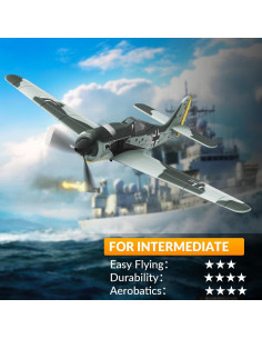 Avión RC VOLANTEXRC FW190 4CH con Giroscopio y Acrobacias 2